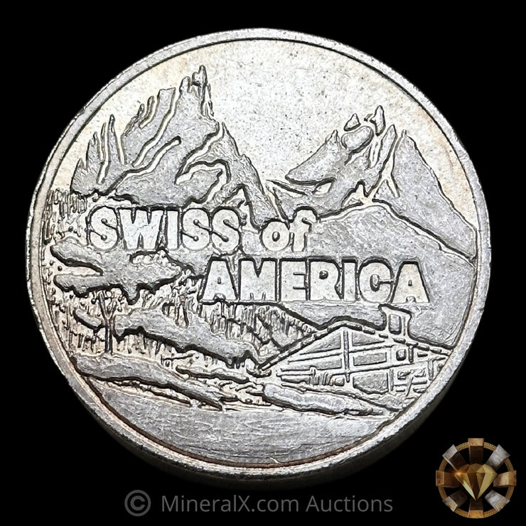 5oz Swiss of America SOA Vintage Silver Round