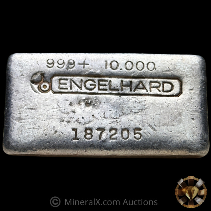 10oz Engelhard Bull Logo Vintage Silver Bar