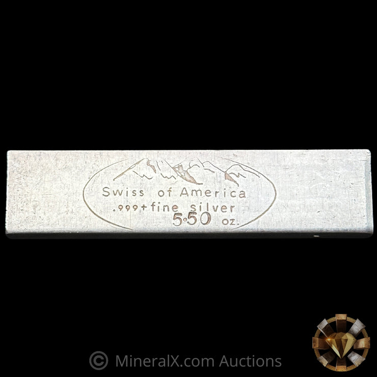 5.50oz Swiss Of America Vintage Extruded Silver Bar