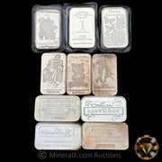 x10 1oz Misc Silver Art Bars