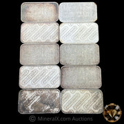 x10 1oz Engelhard Vintage Silver Art Bars