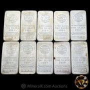 x10 10oz Engelhard E Logo Vintage Silver Bars (100oz Total)