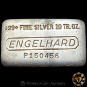 10oz Engelhard P Loaf Vintage Silver Bar with Reverse Punch Through Error