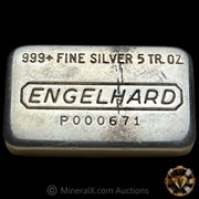 5oz Engelhard P Load Vintage Silver Bar With Low Serial Number