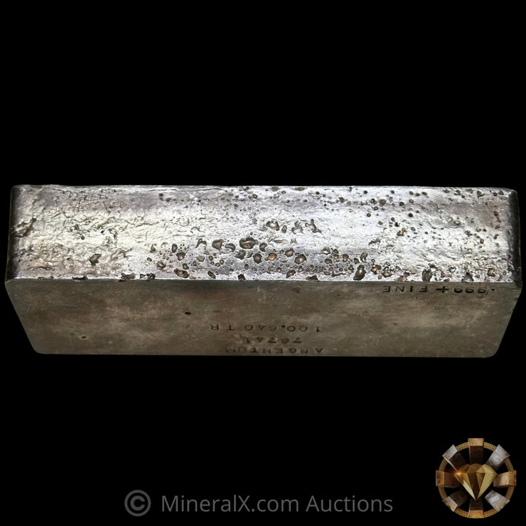 100.64oz Argentum Vintage Silver Bar