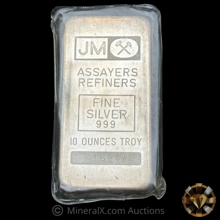 10oz Johnson Matthey JM Vintage Silver Bar