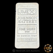 10oz Johnson Matthey JM Vintage Silver Bar