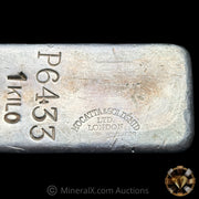 Kilo Engelhard London Vintage Silver Bar with Mocatta & Goldsmid Bullion Brokers LTD London Counterstamp