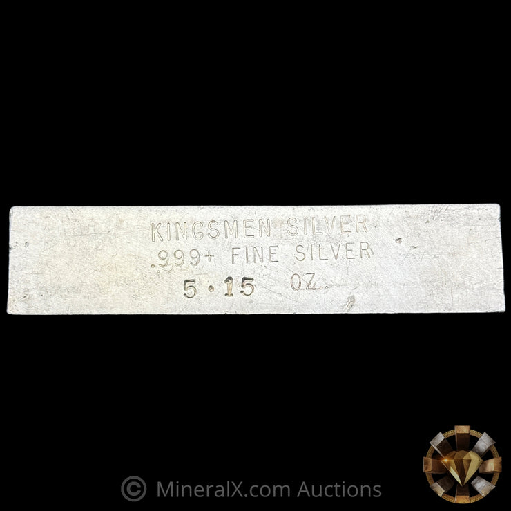 5.15oz Kingsmen Silver Vintage Bar