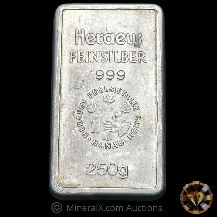 250g Heraeus Feinsilber Vintage Silver Bar