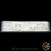 5.9oz Academy Vintage Silver Bar with Double Inverted Weight Stamps