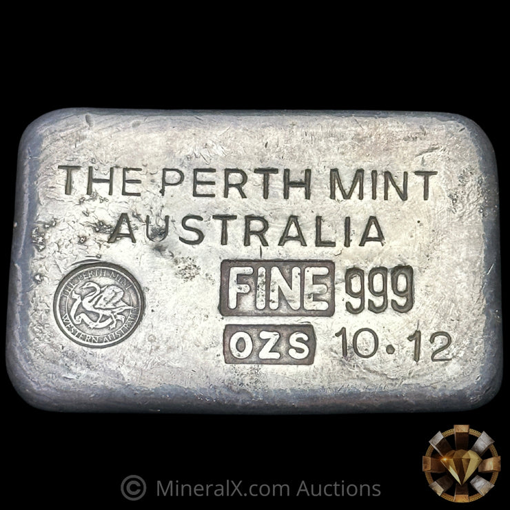 10.12oz Perth Mint Australia Type B Vintage Silver Bar