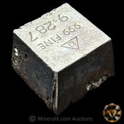 9.287oz Delta Smelting & Refining Vintage Silver Bar / Cube