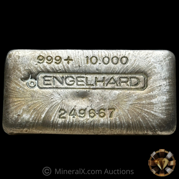 10oz Engelhard Bull Logo Vintage Silver bar