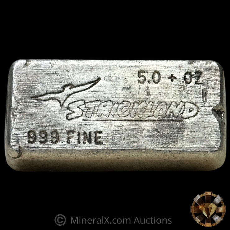 5.0oz Strickland Vintage Silver Bar