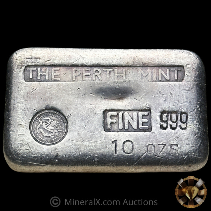 10oz The Perth Mint Australia Vintage Silver Bar