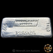 Kilo Engelhard London Landscape Variety Vintage Silver Bar