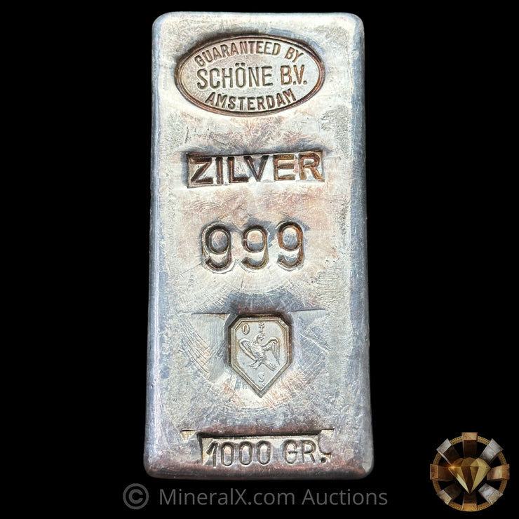 Kilo Guaranteed By Schone BV Amsterdam Vintage Silver Bar