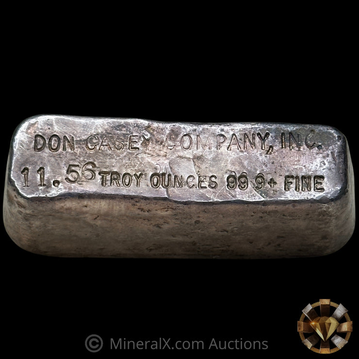 11.56oz Don Casey Company INC Vintage Silver Bar