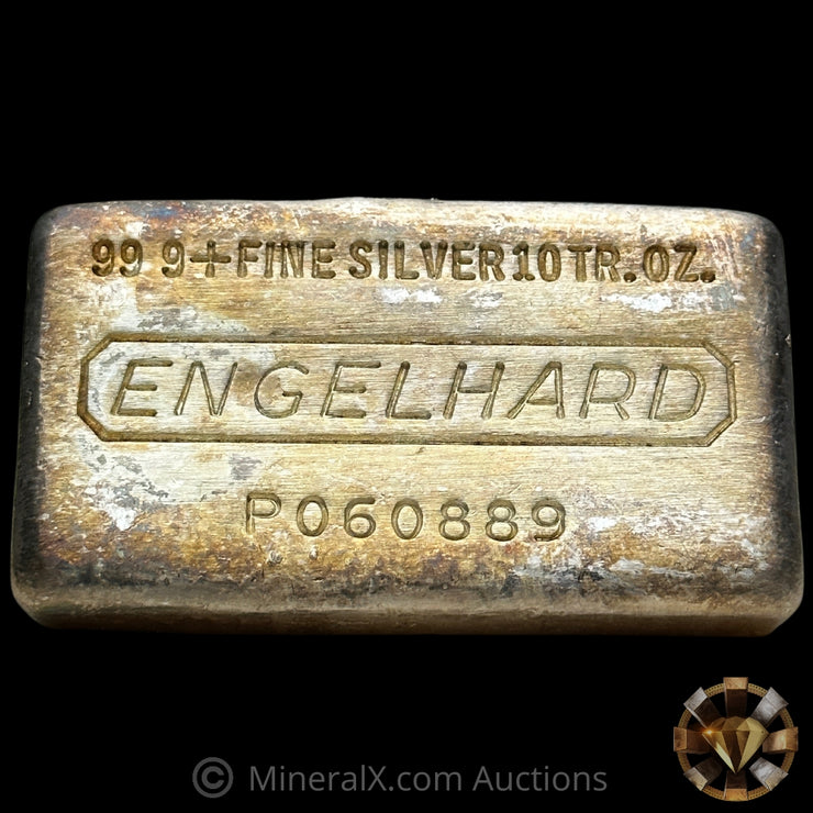 10oz Engelhard Waffleback Vintage Silver Bar