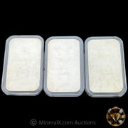 x3 1oz Engelhard Maple Leaf Sequential Vintage Silver Art Bars