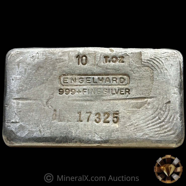 10oz Engelhard "t.oz" 5th Series Vintage Silver Bar