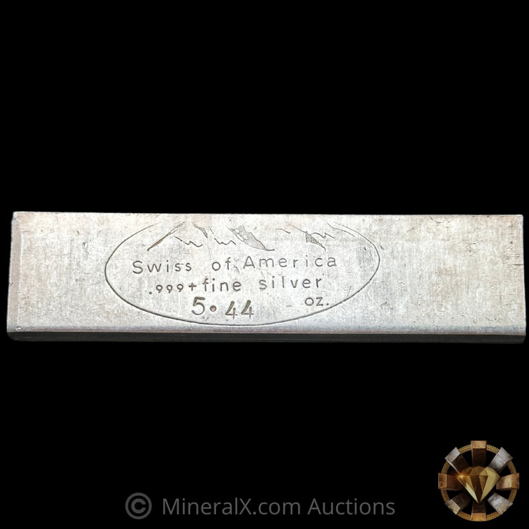 5.44oz Swiss of America Vintage Extruded Silver Bar