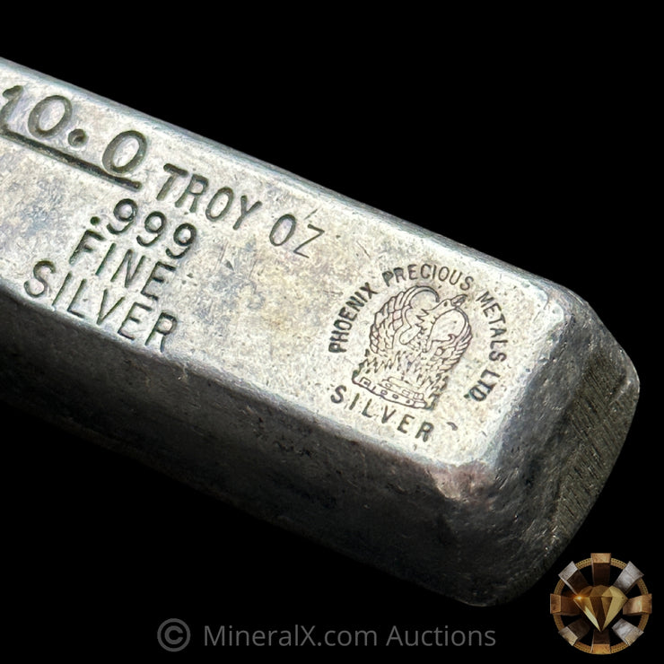 10oz Phoenix Precious Metals LTD Vintage Silver Bar