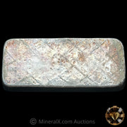 Kilo Engelhard London P Serial Vintage Silver Bar with Unique Waffleback Grid and Mocatta & Goldsmid Bullion Brokers Counterstamp