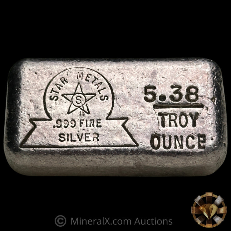 5.38oz Star Metals Vintage Silver Bar