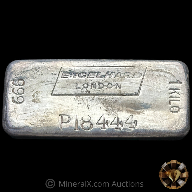 Kilo Engelhard London Landscape Variety Vintage Silver Bar