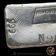 Kilo Engelhard London Rare N Prefix Serial Landscape Variety Vintage Silver Bar