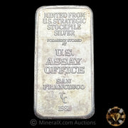 5oz 1981 US Assay Office San Francisco Stockpile Vintage Silver Bar