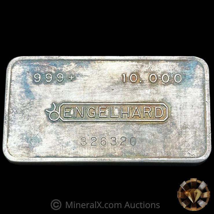 10oz Engelhard No Dot Bull Logo Vintage Silver Bar