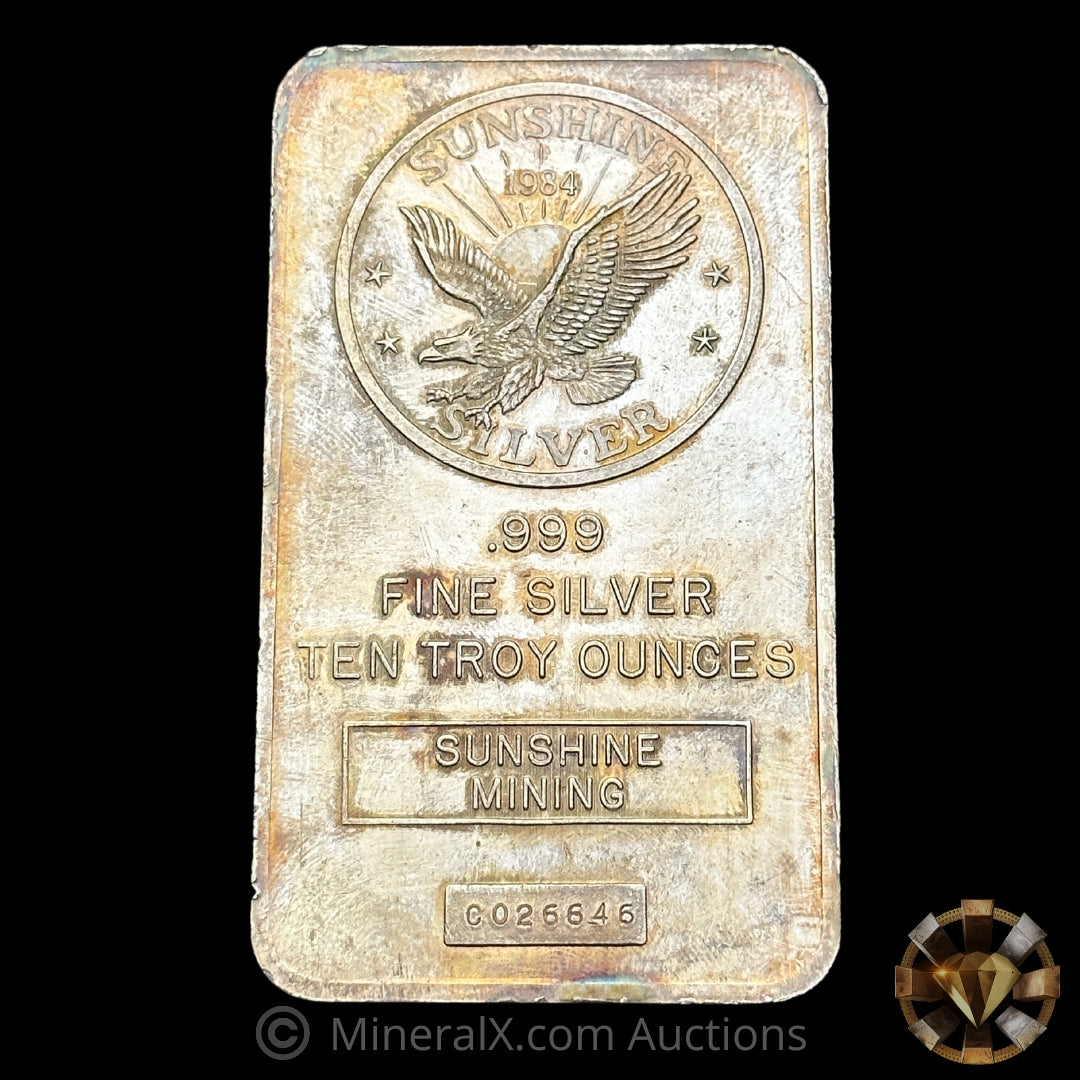 10oz 1984 Sunshine Mining Vintage Silver Bar – MineralX