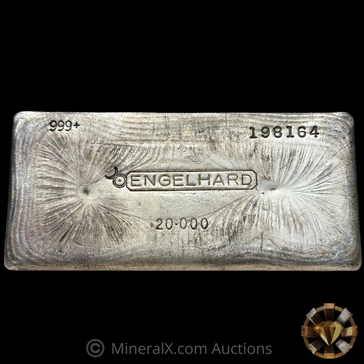 20oz Engelhard Bull Logo Vintage Silver Bar