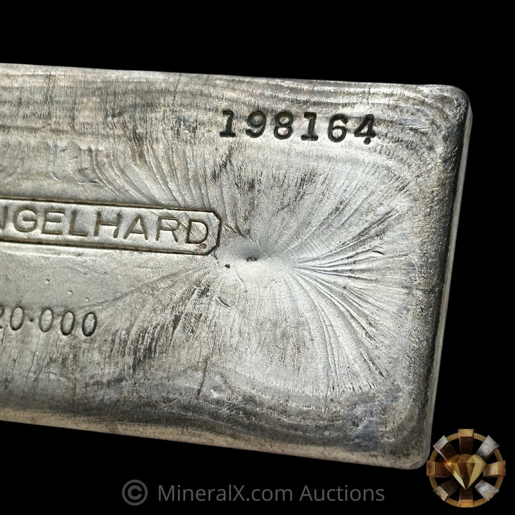 20oz Engelhard Bull Logo Vintage Silver Bar