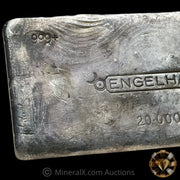 20oz Engelhard Bull Logo Vintage Silver Bar