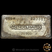 20oz Engelhard Bull Logo Vintage Silver Bar