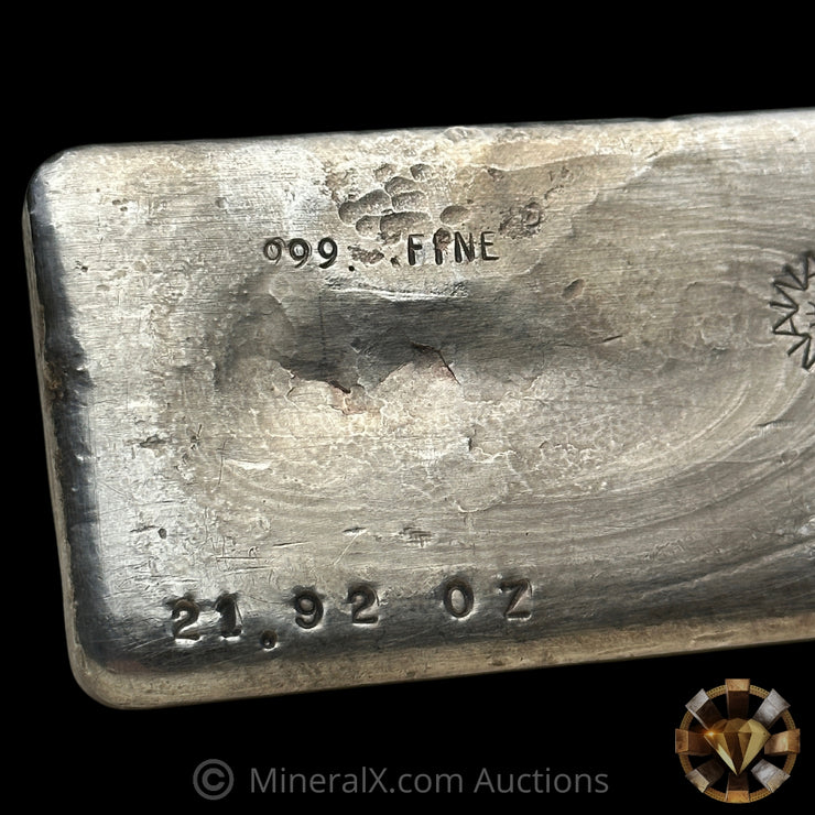 21.92oz Alexander Westerfall AW Aztec Sun Vintage Silver Bar