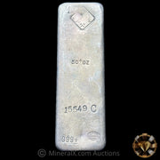 50oz Johnson Matthey JM C Series Vintage Silver Bar