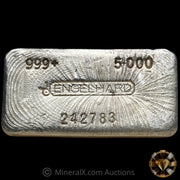 5oz Engelhard Bull Logo Vintage Silver Bar