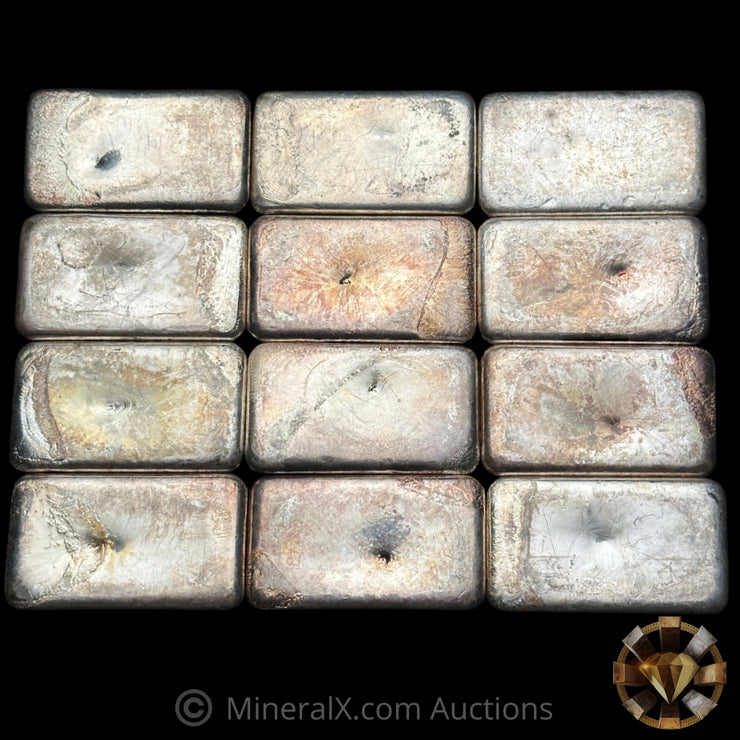 x12 10oz Metalrex Vintage Silver Bars (120.62oz Total)