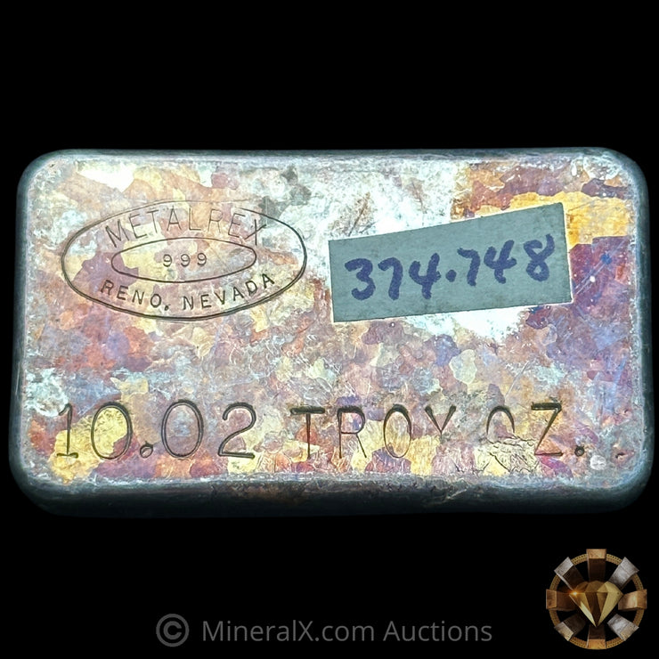 10.02oz Metalrex Reno Nevada Vintage Silver Bar