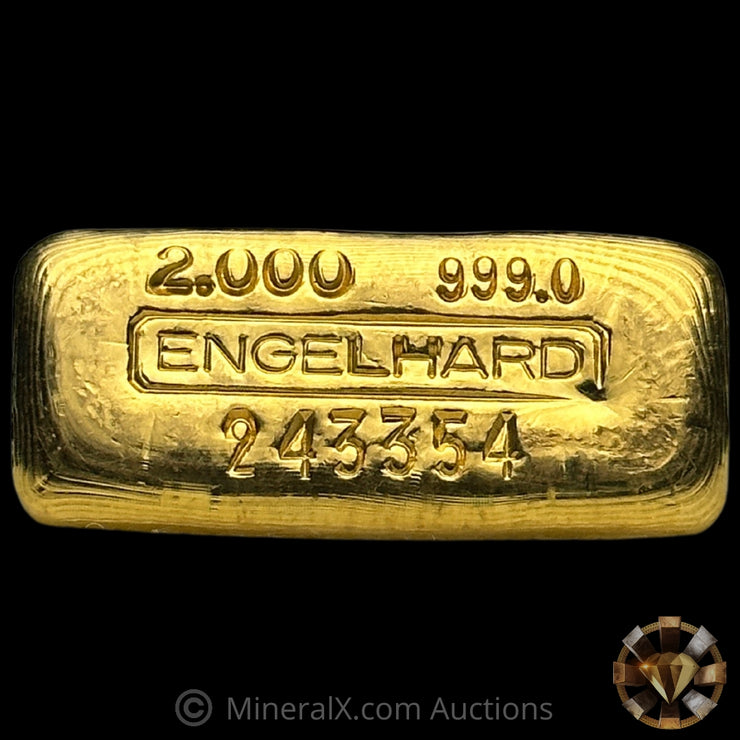 2oz Engelhard "999.0" Variety Vintage Gold Bar