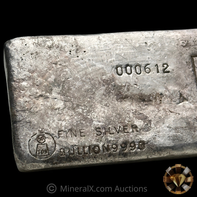 1000g (Kilo) Harrington Metallurgy Ltd Australia Vintage Silver Bar wi ...