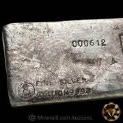 1000g (Kilo) Harrington Metallurgy Ltd Australia Vintage Silver Bar with DCL Counterstamp