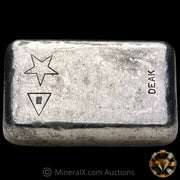 5oz W H Foster Vintage Silver Bar with Triangle Star & Rare Deak Counterstamps