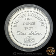 1oz 1986 Johnson Matthey JM Montana Treasure State Vintage Silver Coin
