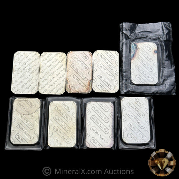 x9 1oz Engelhard Vintage Silver Art Bars